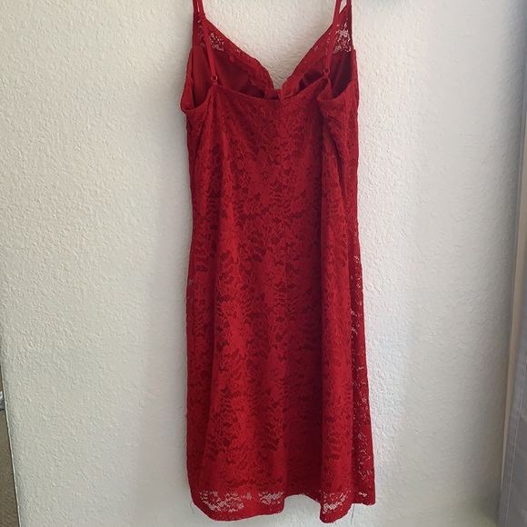 Windsor Red Lace Dress - Picture 3 of 5